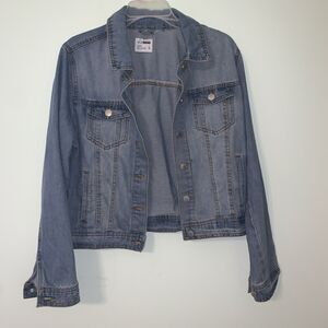 Ci Sono Denim Collection Women's Denim Jean Jacket Size Large 90's Classic